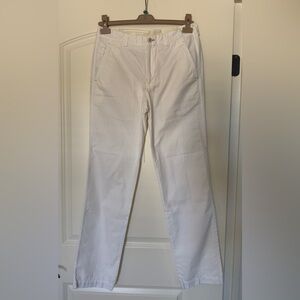 Brunello Cucinelli Cream Cotton Chinos